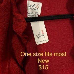 Red new with tags Shawl